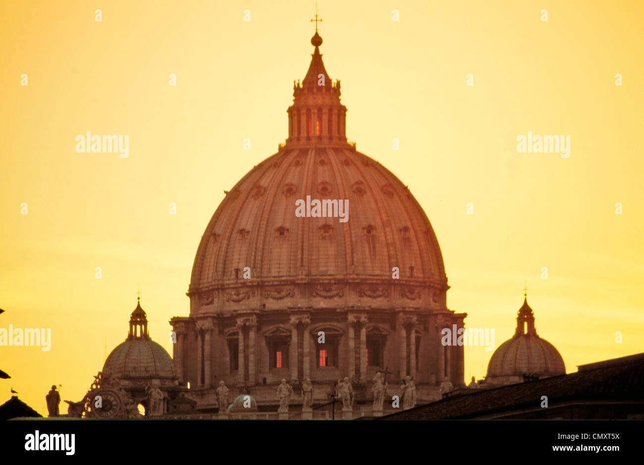 Cupola of St. Peters Dome, Rome, Italy Stock Photo Alamy