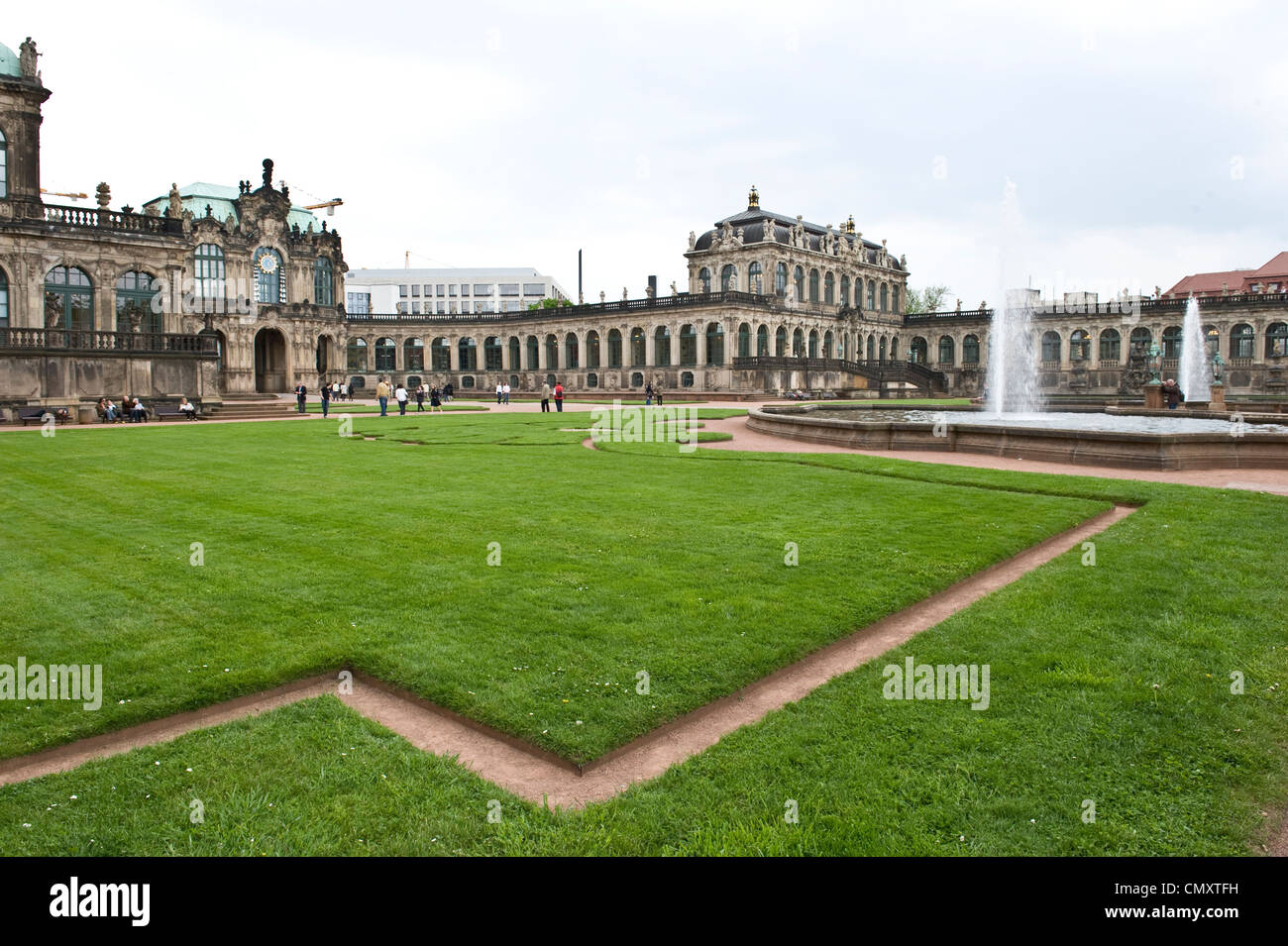 Zwinger Palace at a European city. Stock Photo