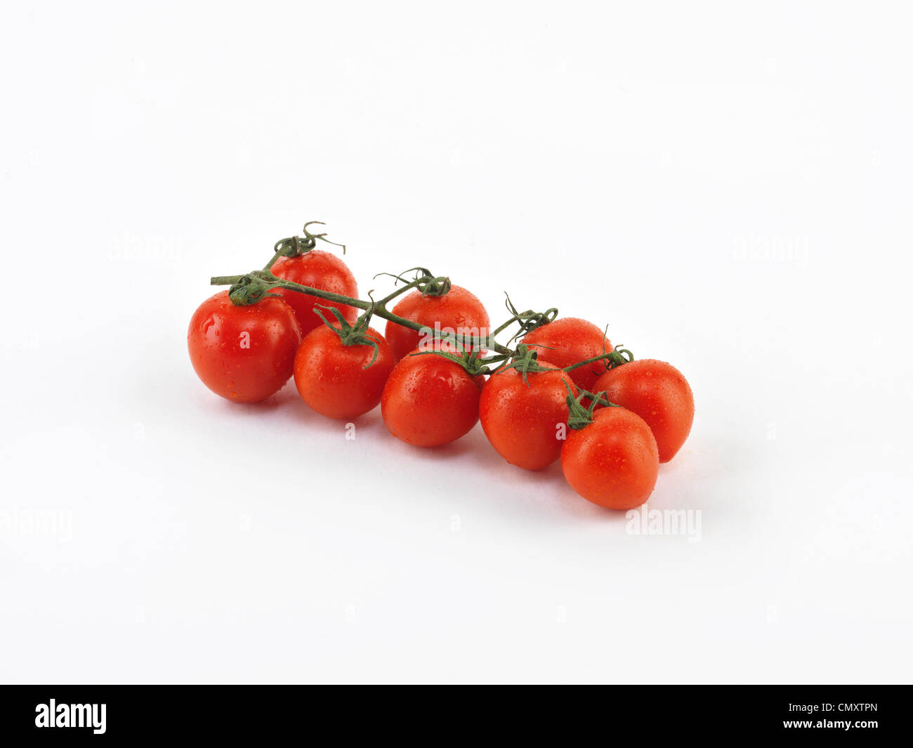 cluster tomatoes Stock Photo