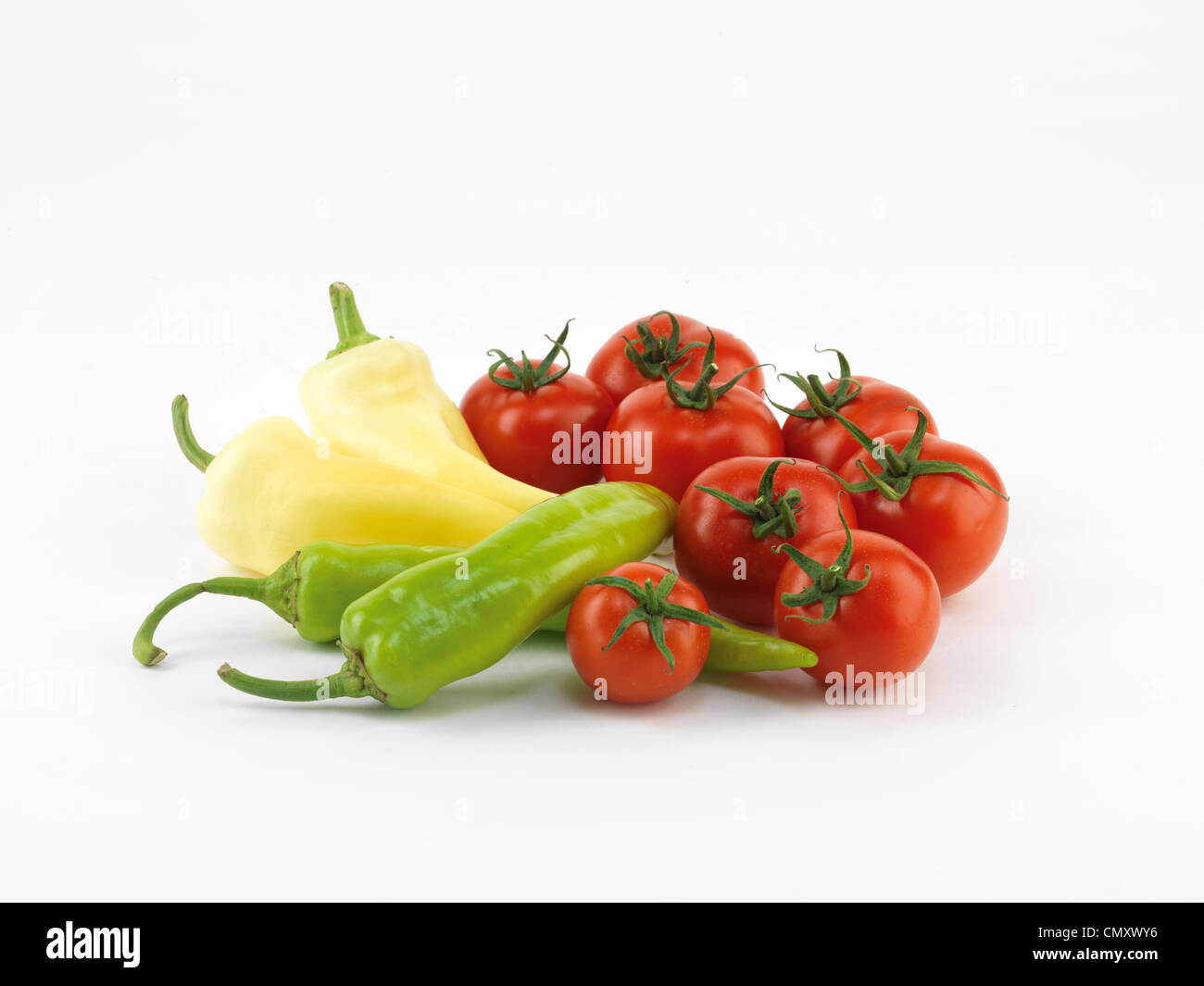 paprika,pepper,chili pepper,tomatoes Stock Photo