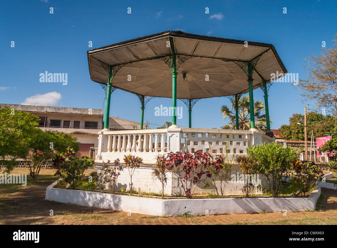 The square of Diego Suarez (Antsiranana), north of Madagascar Stock Photo