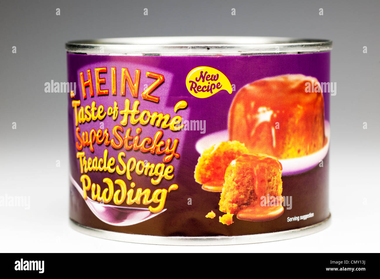 Tin of Heinz super sticky treacle sponge pudding Stock Photo