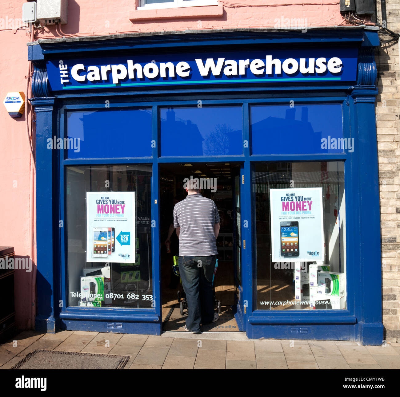 The Carphone Warehouse shop, Abbeygate St, Bury St edmunds Suffolk UK Stock Photo