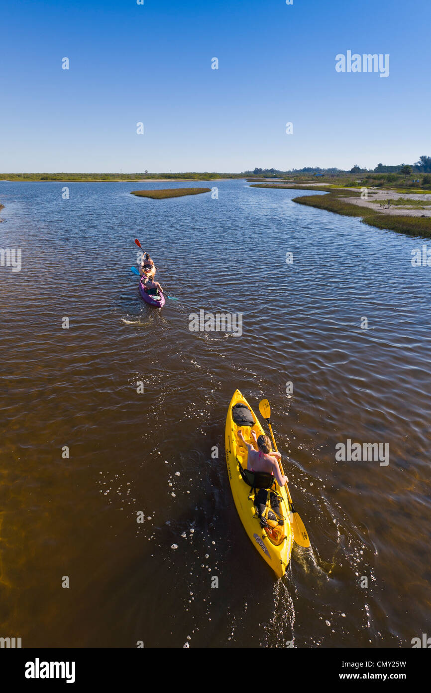 Kayaking in Robinson Preserve in Manatee County in Bradenton Florida