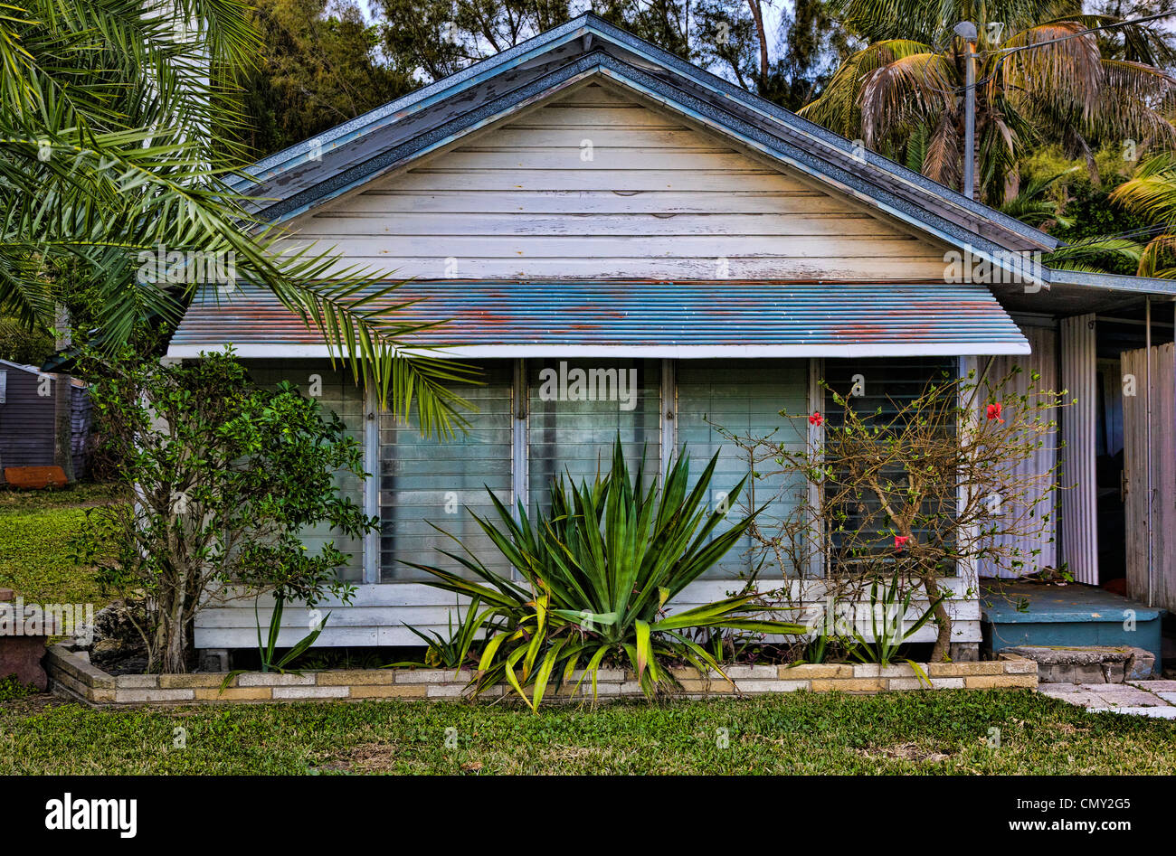 Cottages in Cortez Florida Stock Photo