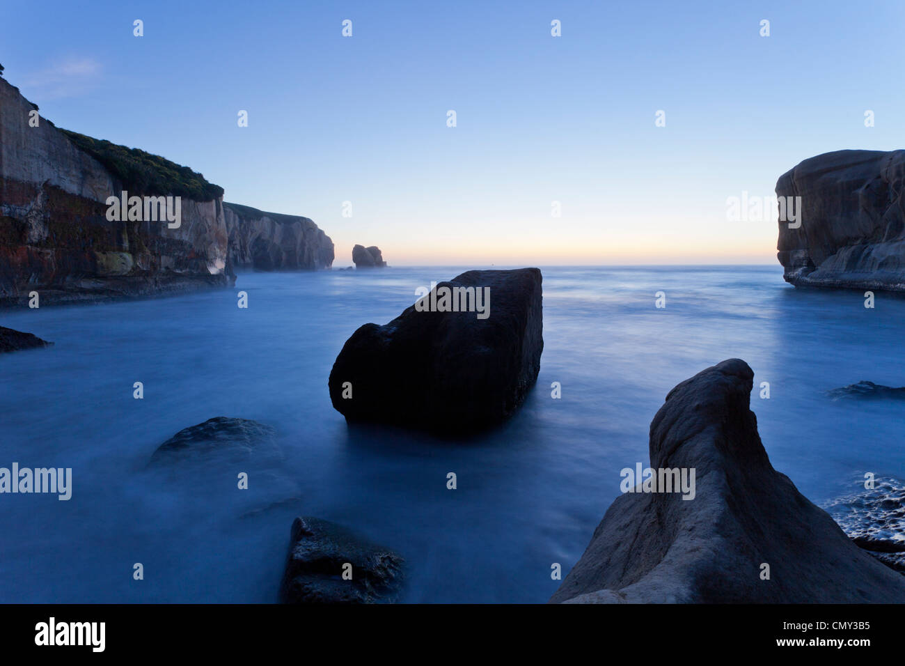 Tunnel Beach, Otago, New Zealand Stock Photo Alamy