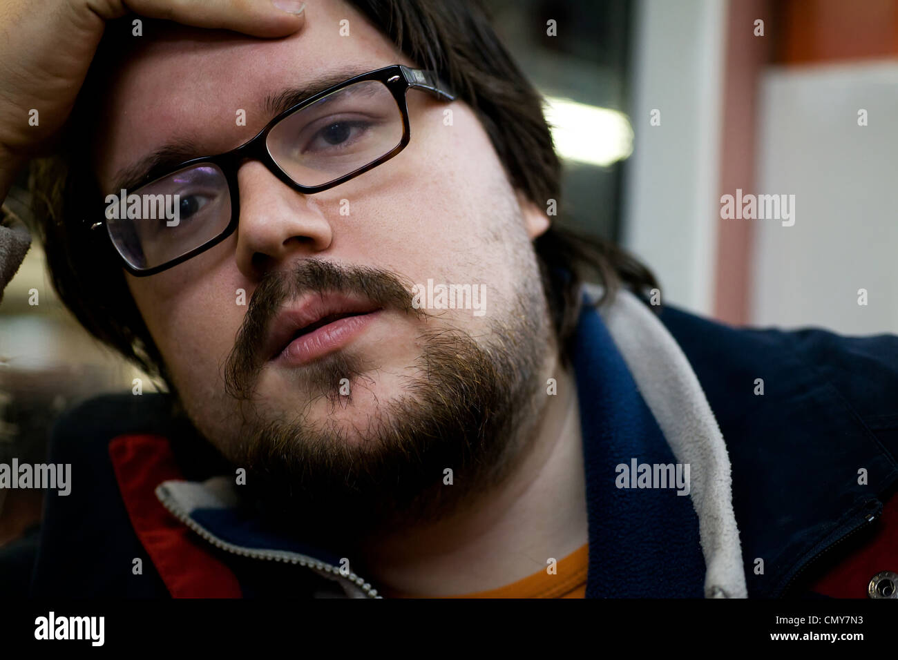 A boy in Underground Stock Photo Alamy