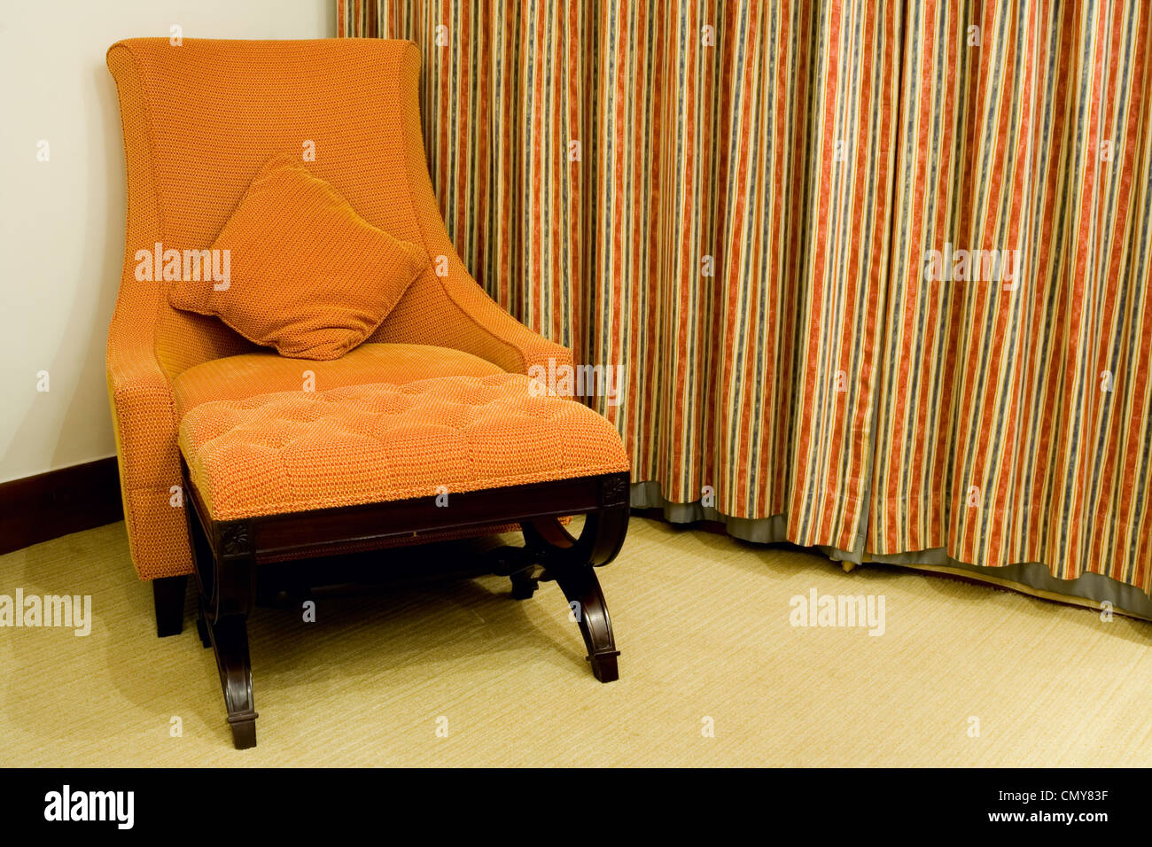 Couch in the corner of a room Stock Photo Alamy