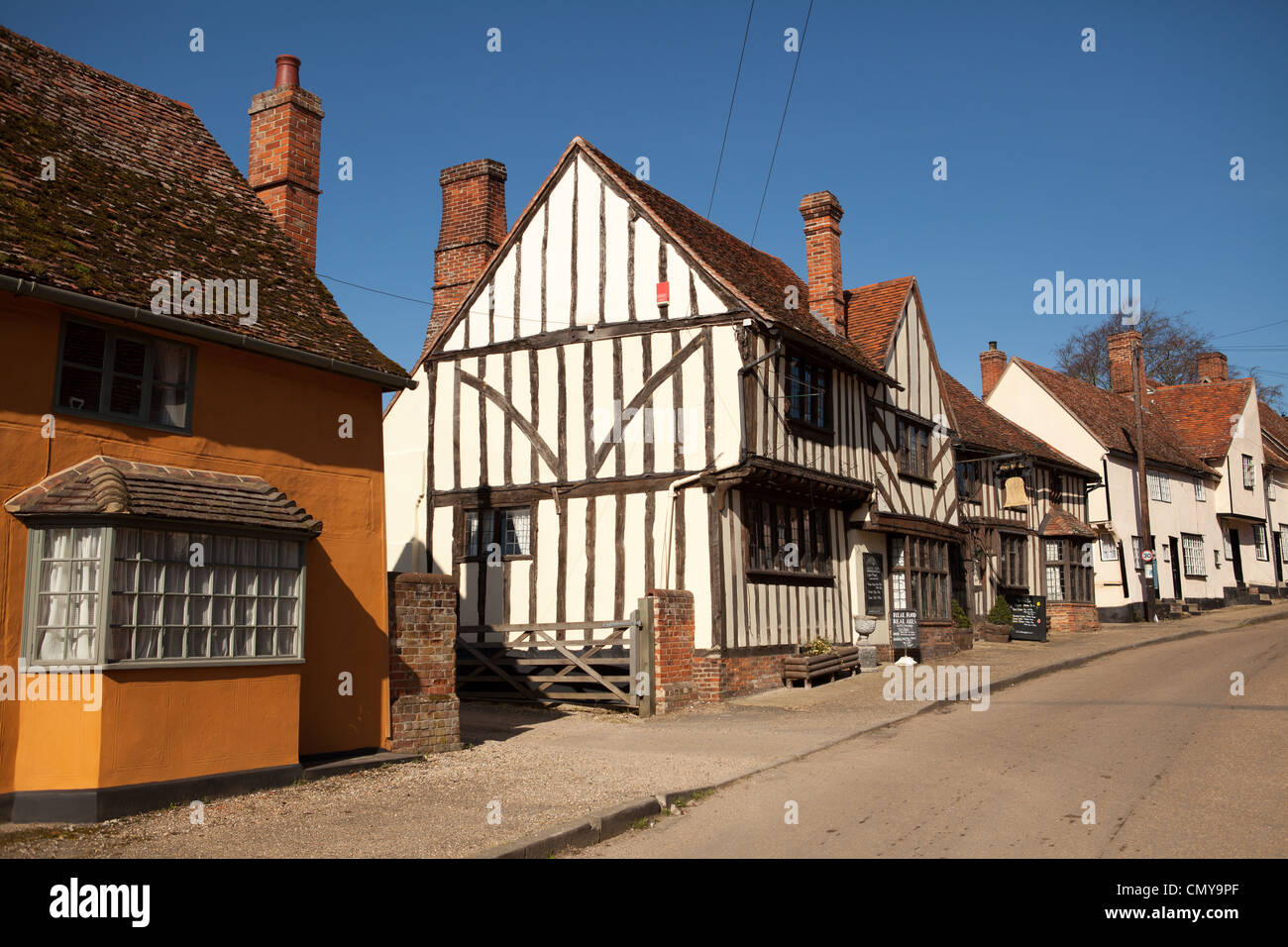 The Bell Inn Tudor public house, in the famous village of Kersey