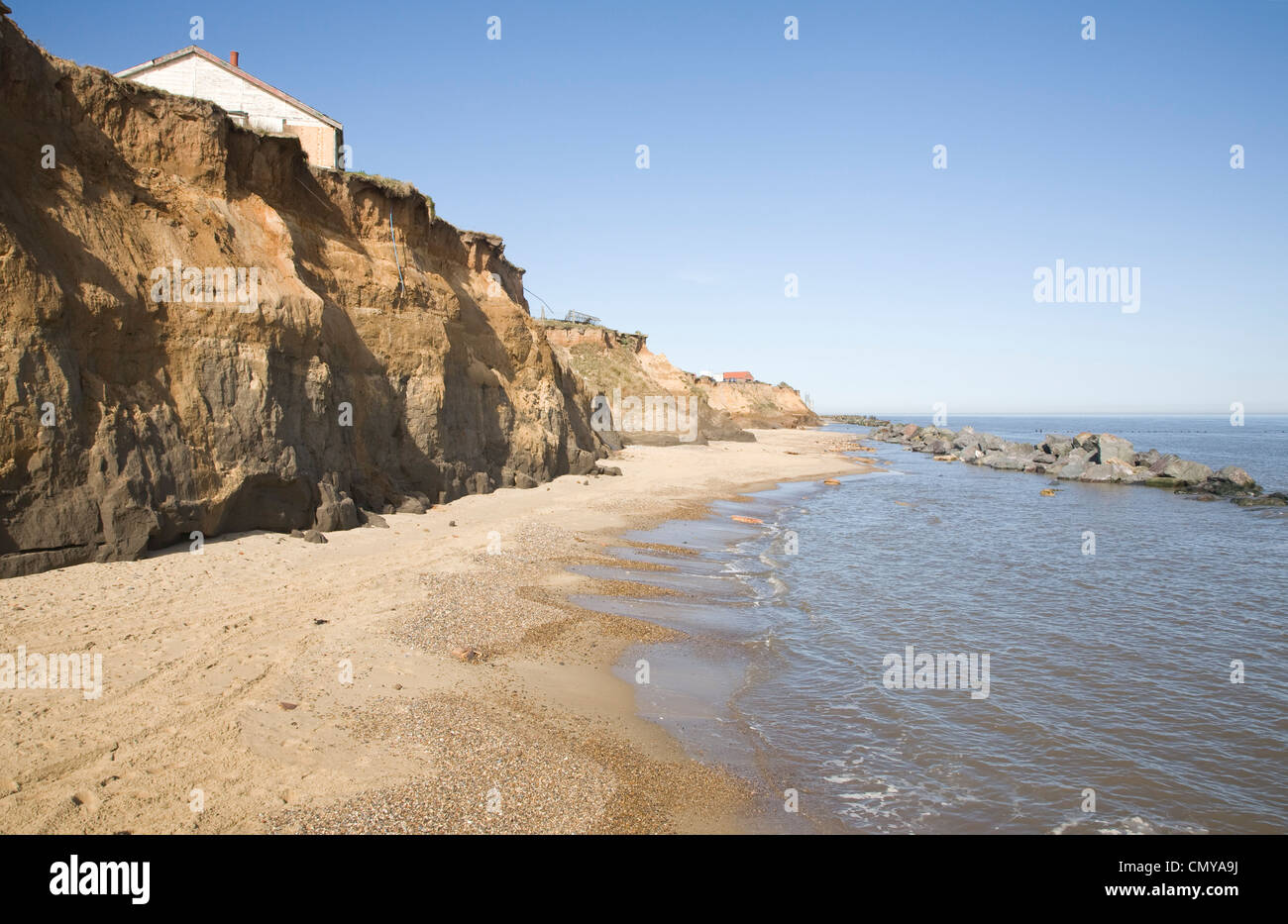 Rapid coastal erosion happisburgh norfolk hi-res stock photography and ...