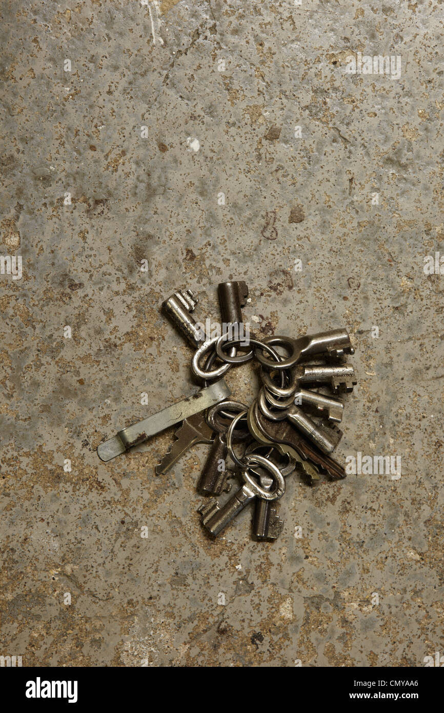 Bunch of old keys Stock Photo Alamy