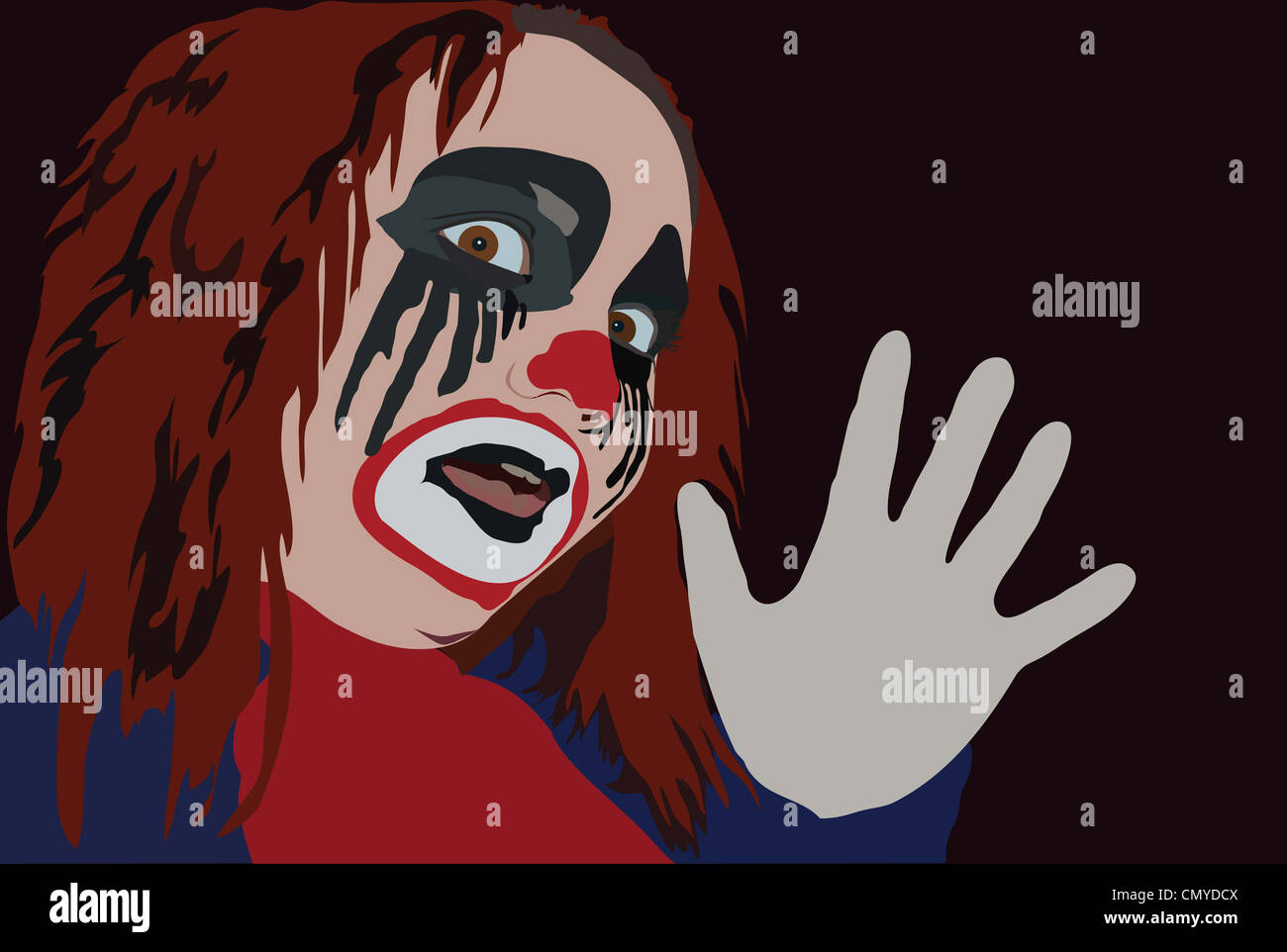 image of clown with frightful gimom Stock Photo - Alamy image of clown with frightful gimom Stock Photo - Alamy