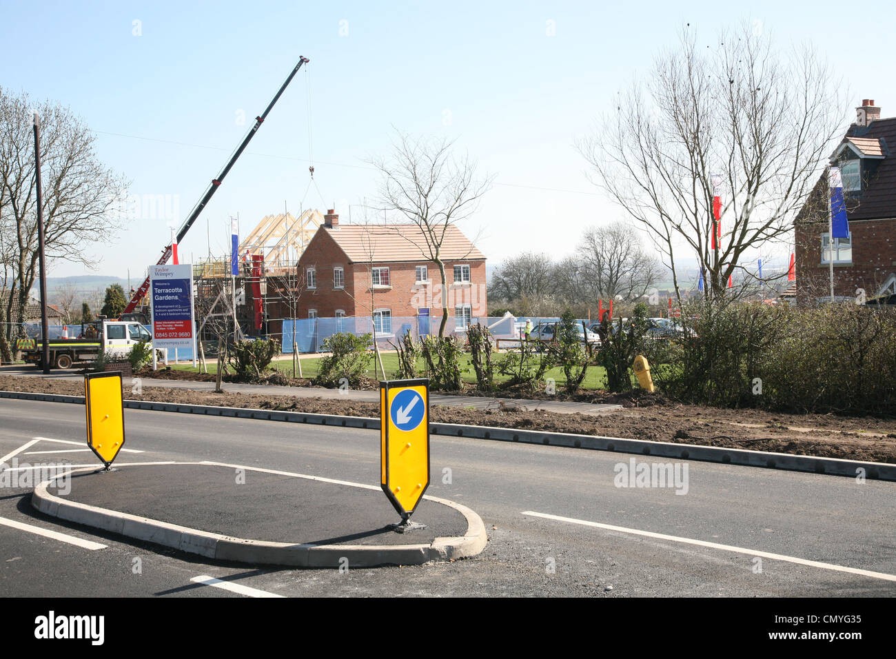 new homes being built in hathern leicestershire Stock Photo