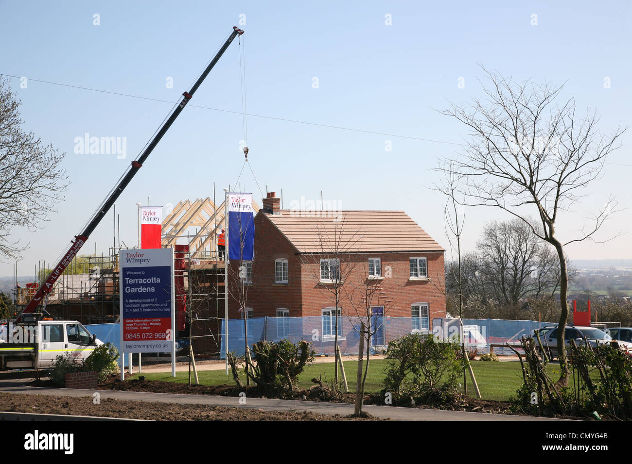 new homes being built in hathern leicestershire Stock Photo