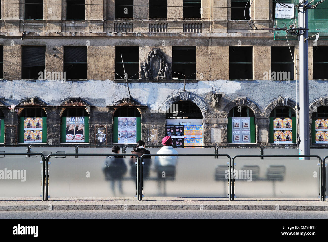 Bus Stop, Dresden, Germany Mar 2011 Stock Photo Alamy