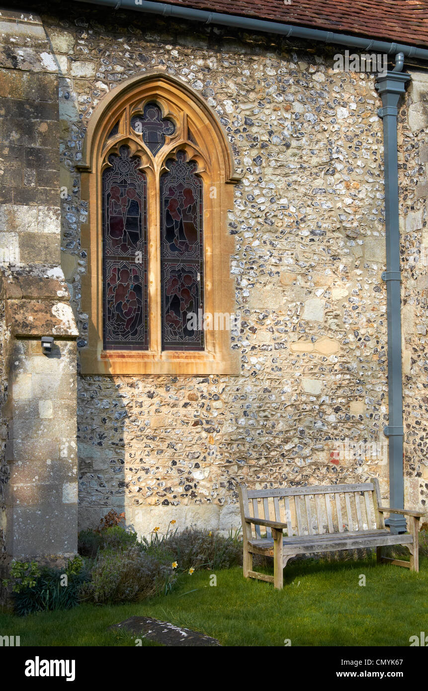 The medieval village church, Headbourne Worthy in Hampshire, England Stock Photo Alamy