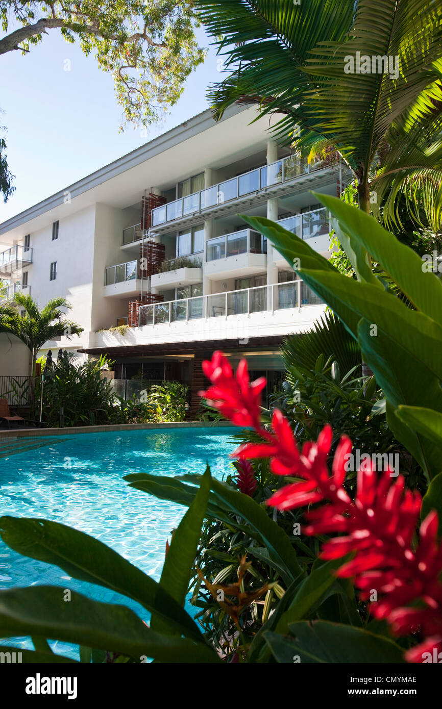 Swimming pool at Drift Apartments. Palm Cove, Cairns, Queensland