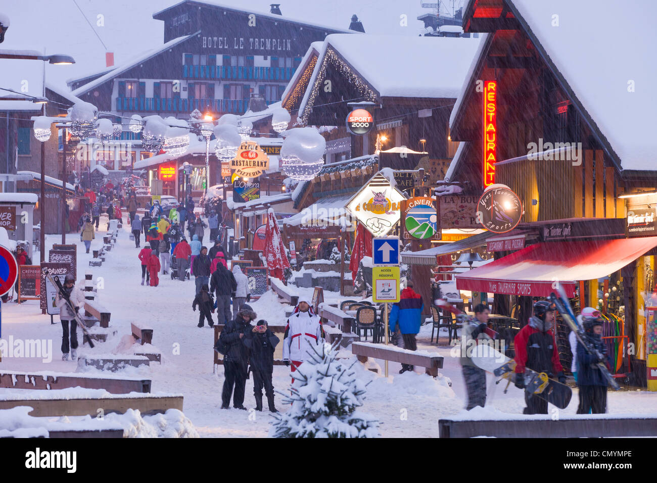 France Haute Savoie Morzine Aulps Valley The City Center Stock france-haute-savoie-morzine-aulps-valley-the-city-center-stock