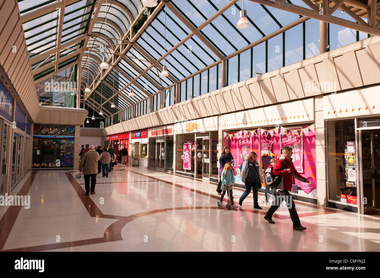 Merrywalks Shopping Centre in Stroud, Gloucestershire, UK Stock Photo