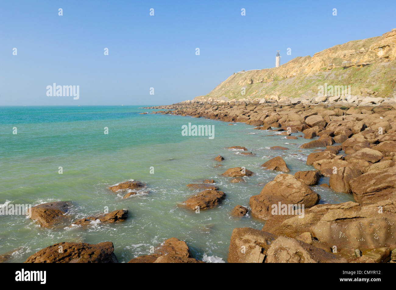 France, Pas de Calais, Audinghen, Cap Gris Nez, cliff Stock Photo - Alamy