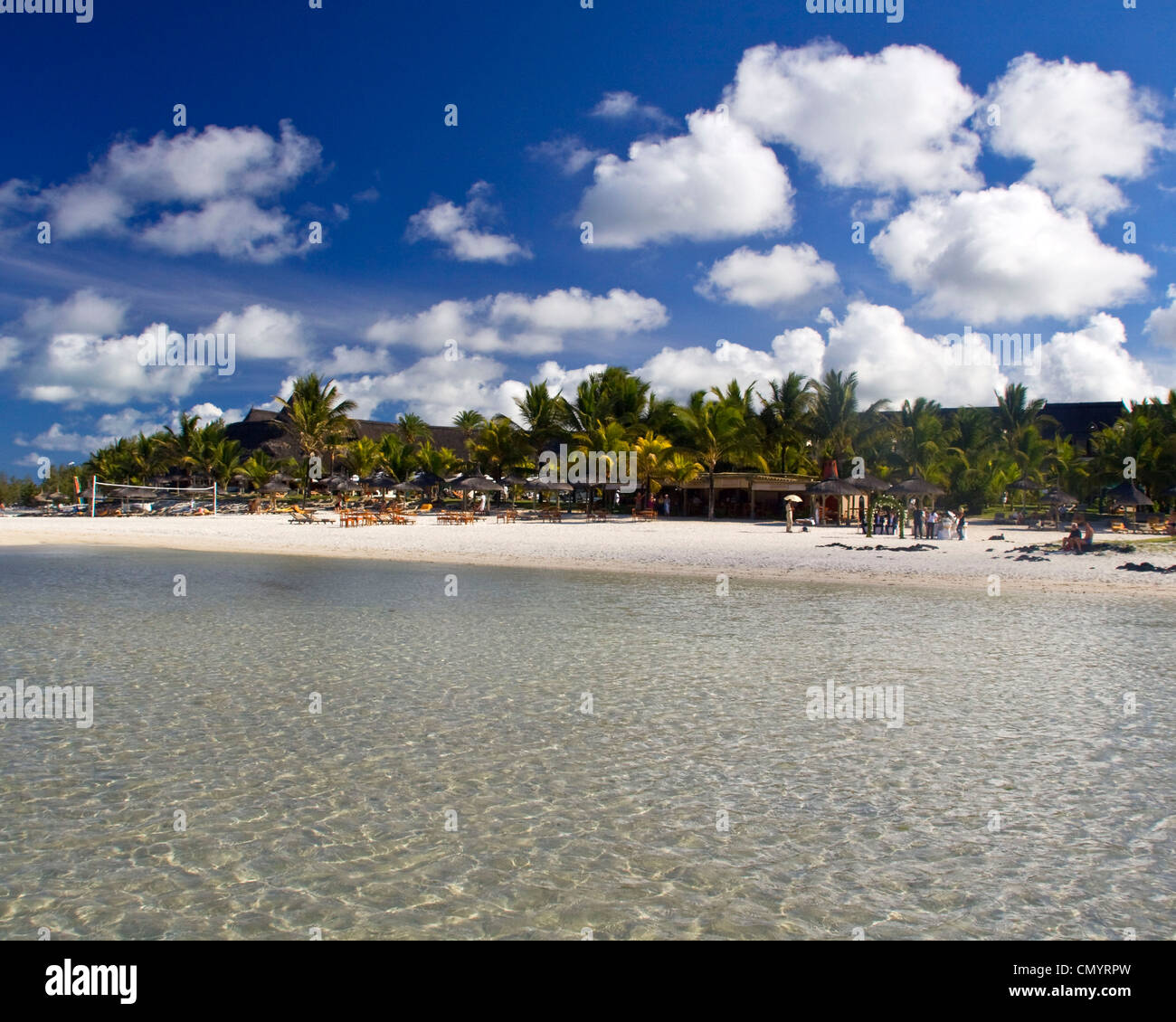 Belle Mare plage, Mauritius, Africa Stock Photo