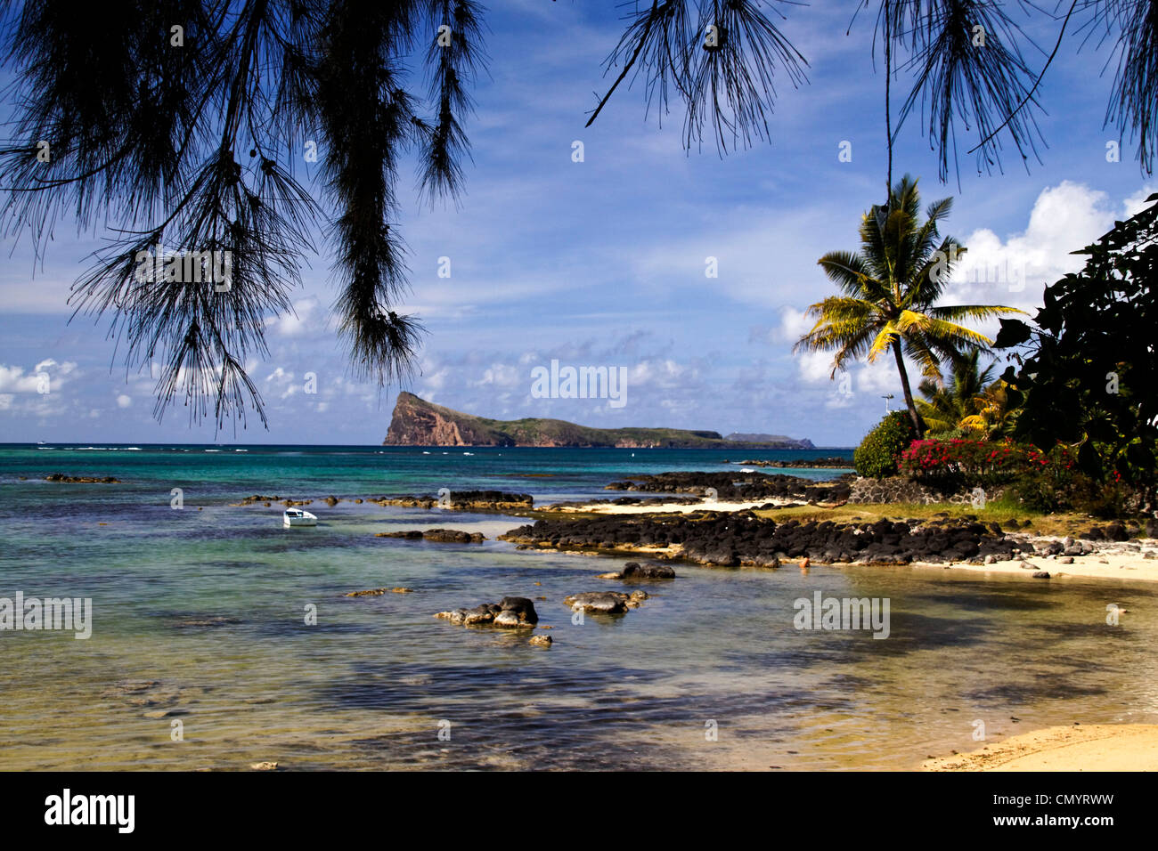 Cap Malheureux, beach, Mauritius, Africa Stock Photo