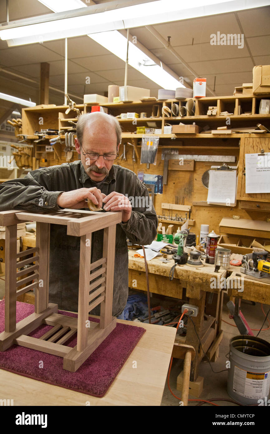 Furniture Making at the Amana Furniture & Clock Shop Stock Photo Alamy