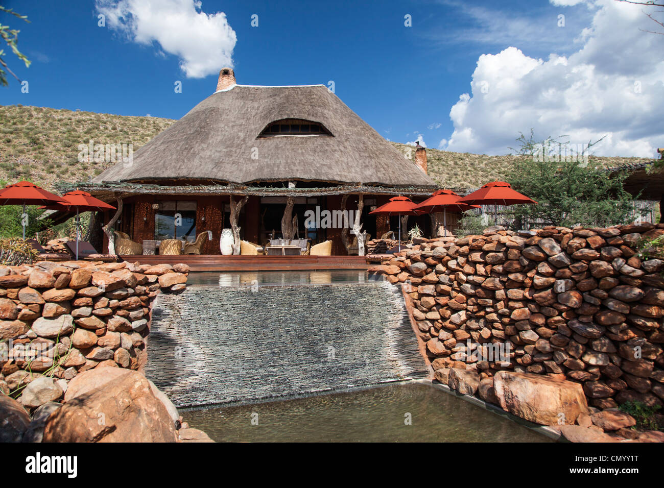 Motse Lodge, Tswalu Kalahari private game reserve, Northern Cape, South Africa Stock Photo