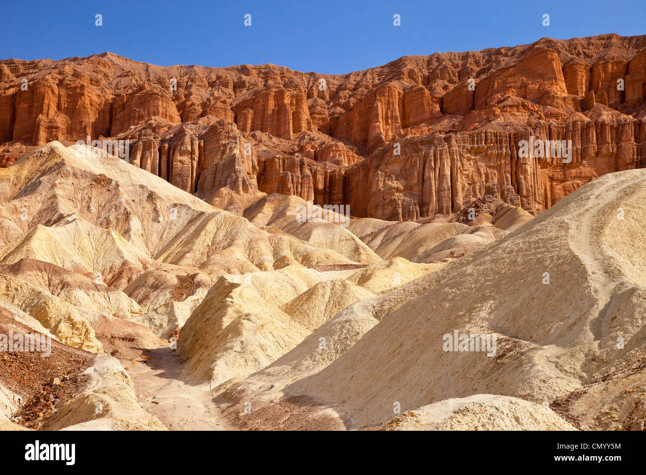 View through Golden Canyon, Death Valley National Park, California USA Stock Photo
