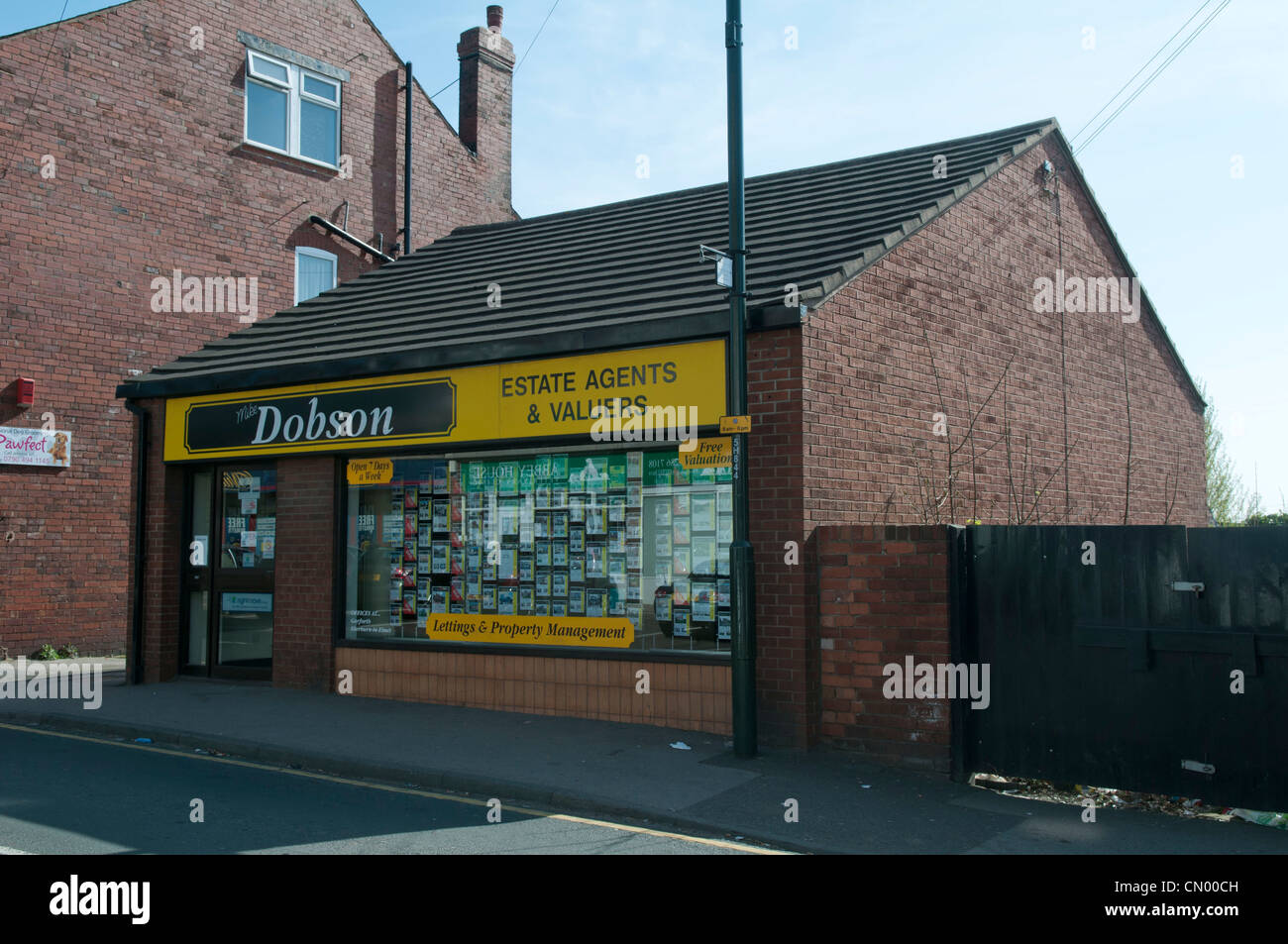Shops and business premises; High Street, Kippax Stock Photo Alamy