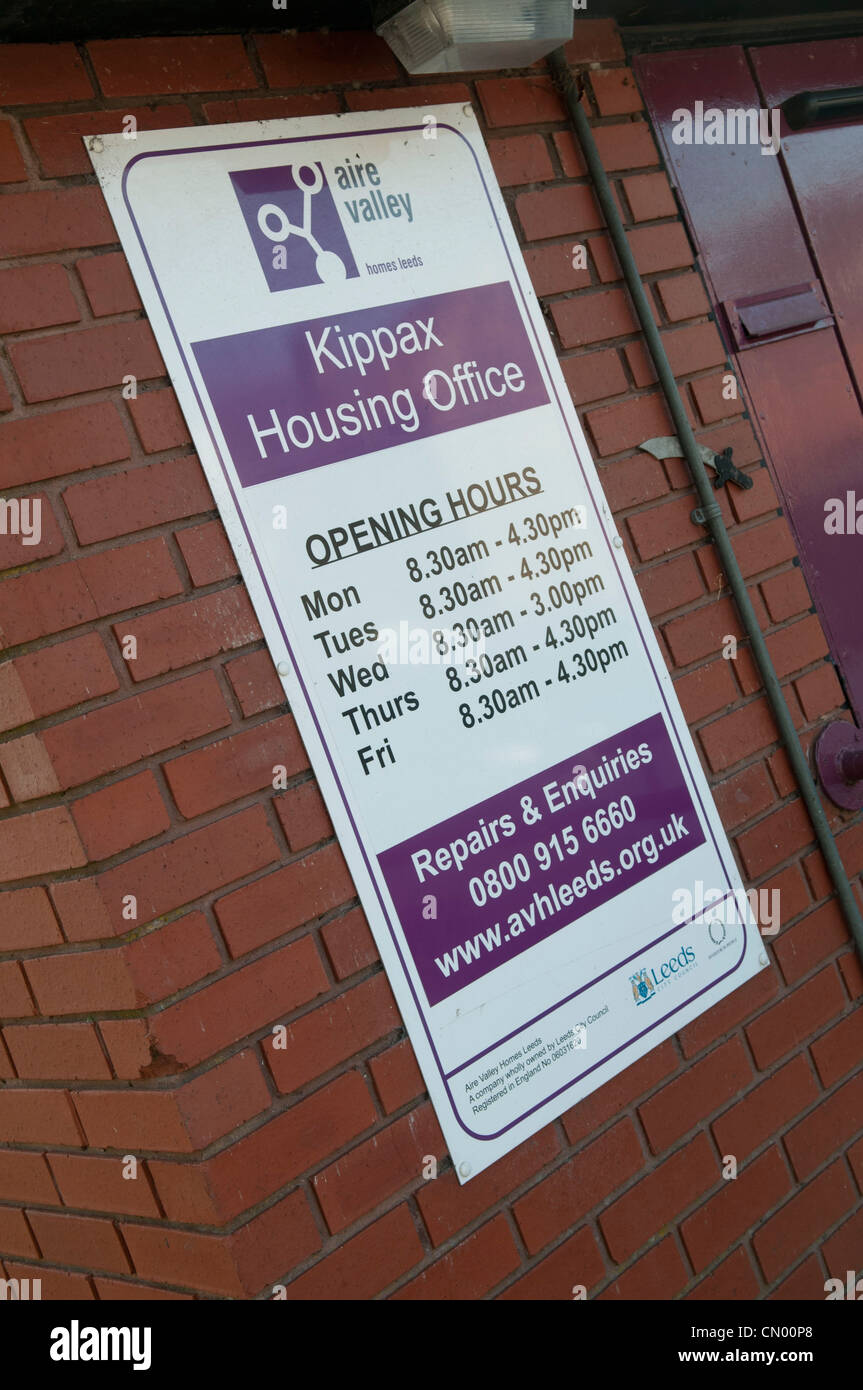 Kippax housing office Stock Photo Alamy