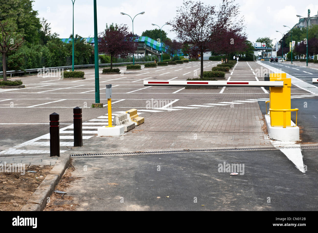 An exit to a parking lot in Brussels, Belgium Stock Photo Alamy