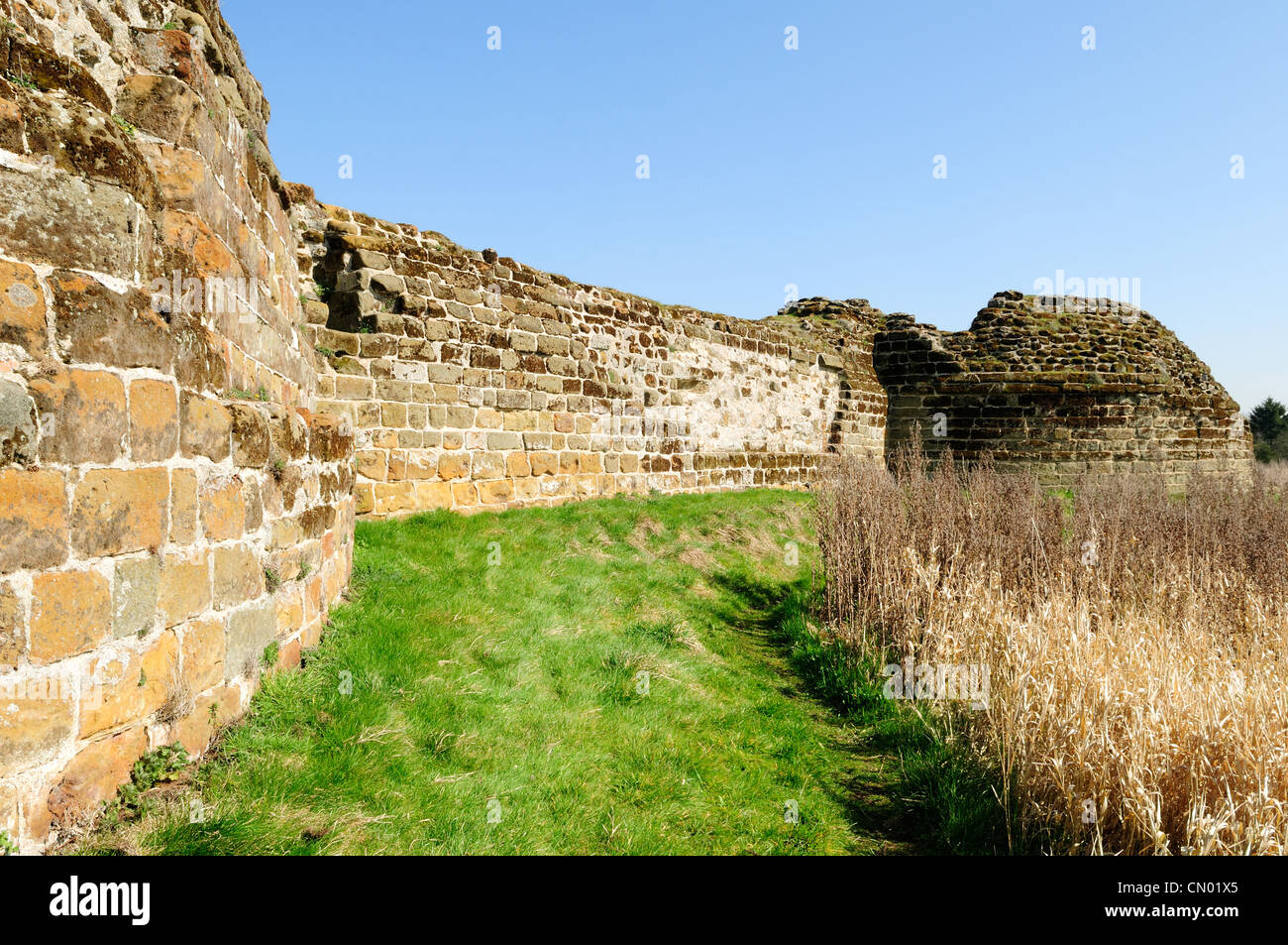 Bolingbroke Castle Lincolnshire England. Stock Photo
