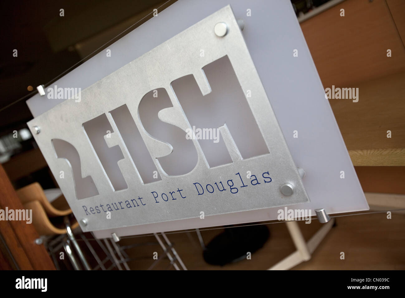 2 Fish Seafood Restaurant. Port Douglas, Queensland, Australia Stock