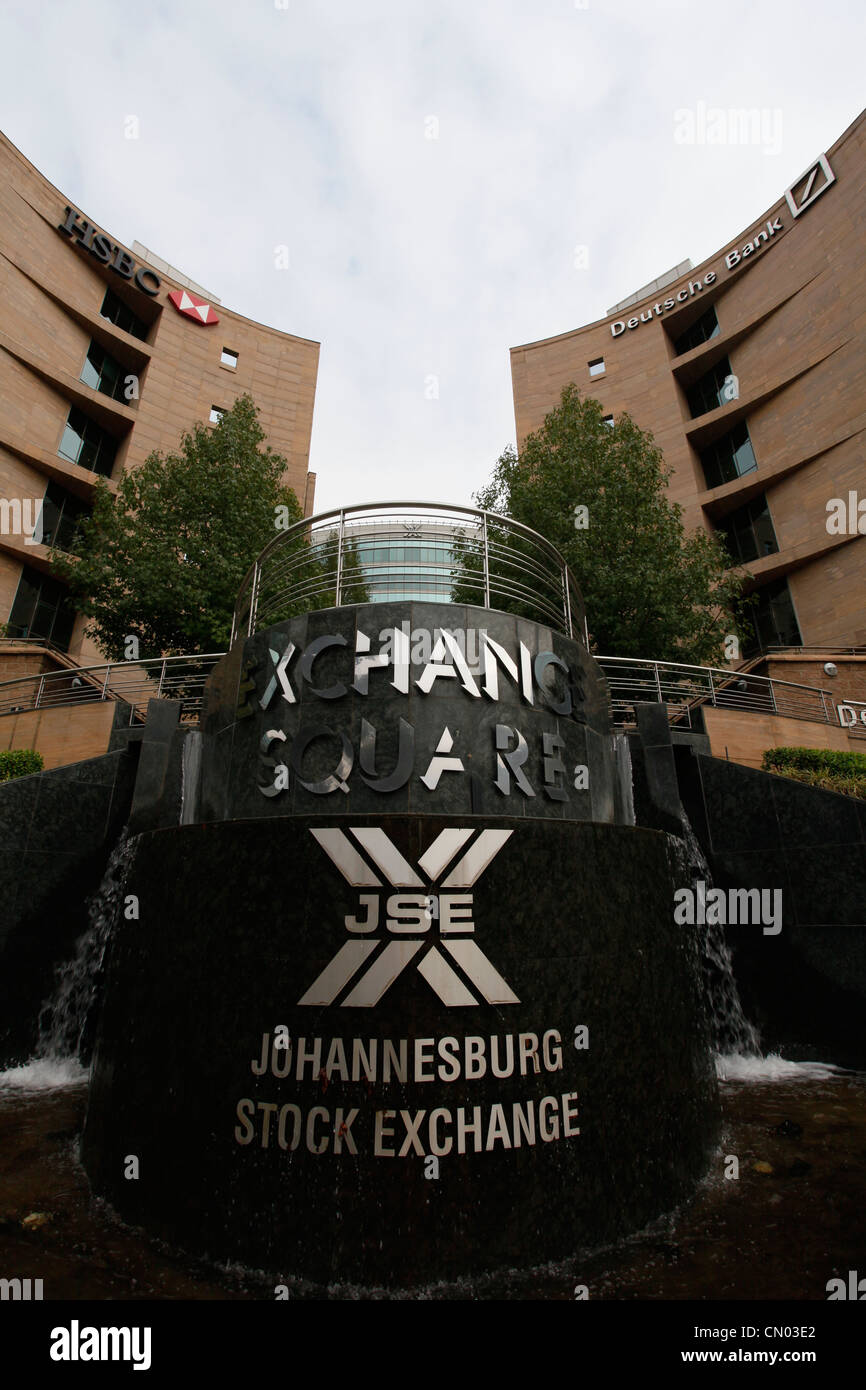 The South African Stock exchange in Sandton, Johannesburg. Stock Photo