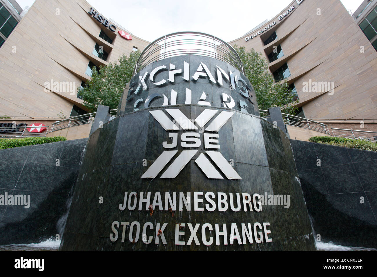 The South African Stock exchange in Sandton, Johannesburg. Stock Photo