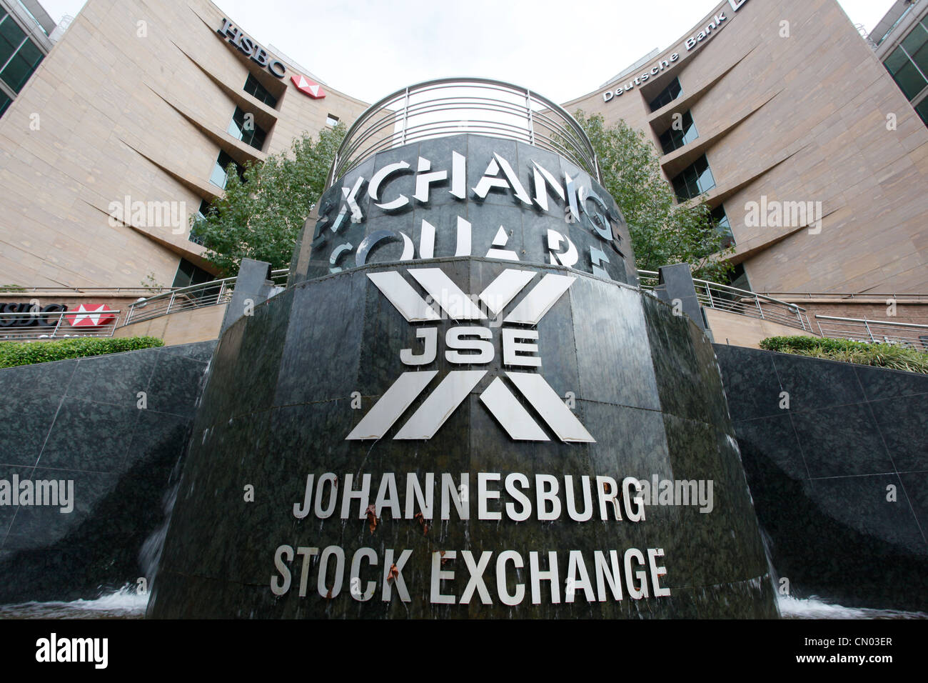 The South African Stock exchange in Sandton, Johannesburg ...