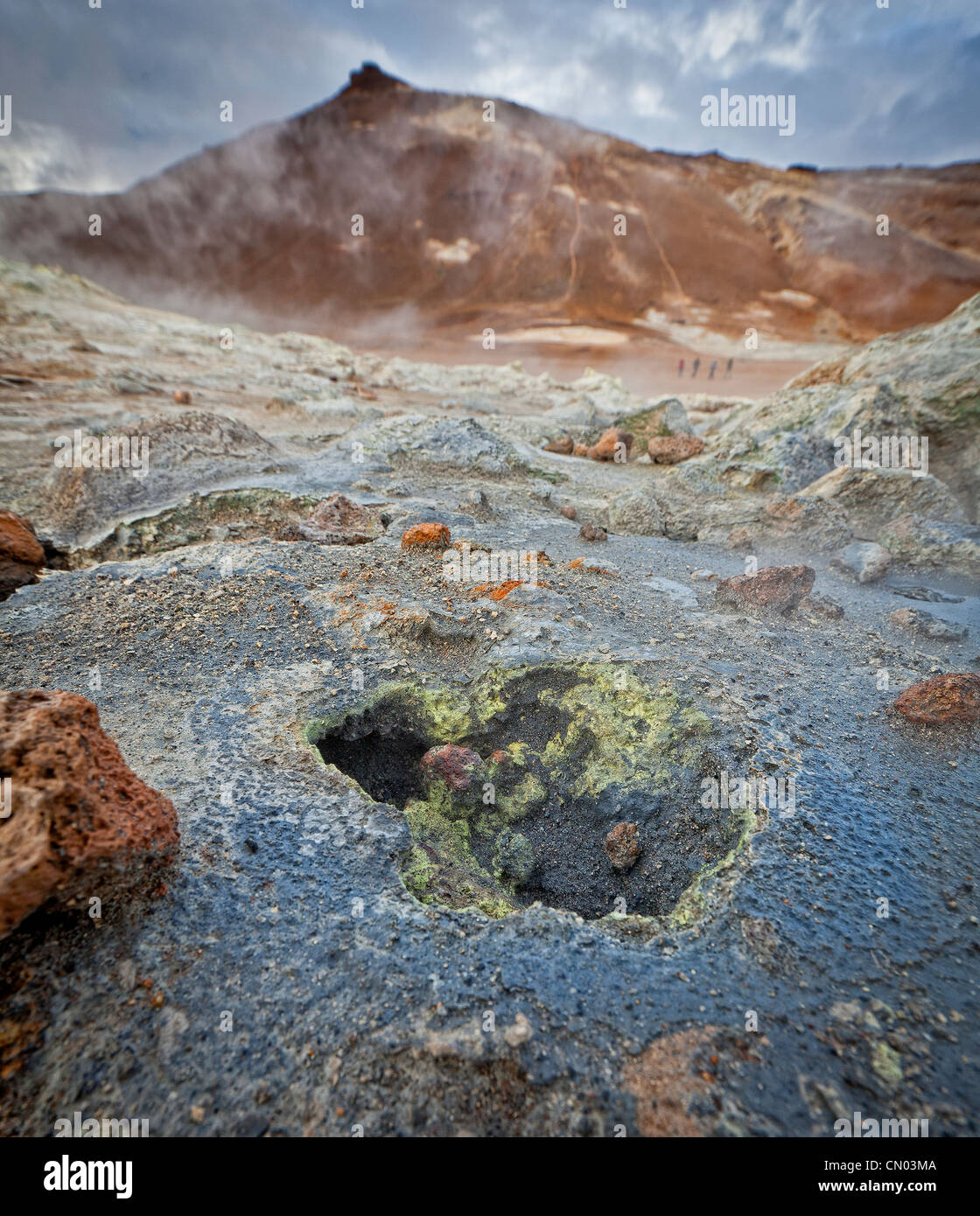 Steaming Fumaroles Namaskard, Northern Iceland Stock Photo Alamy