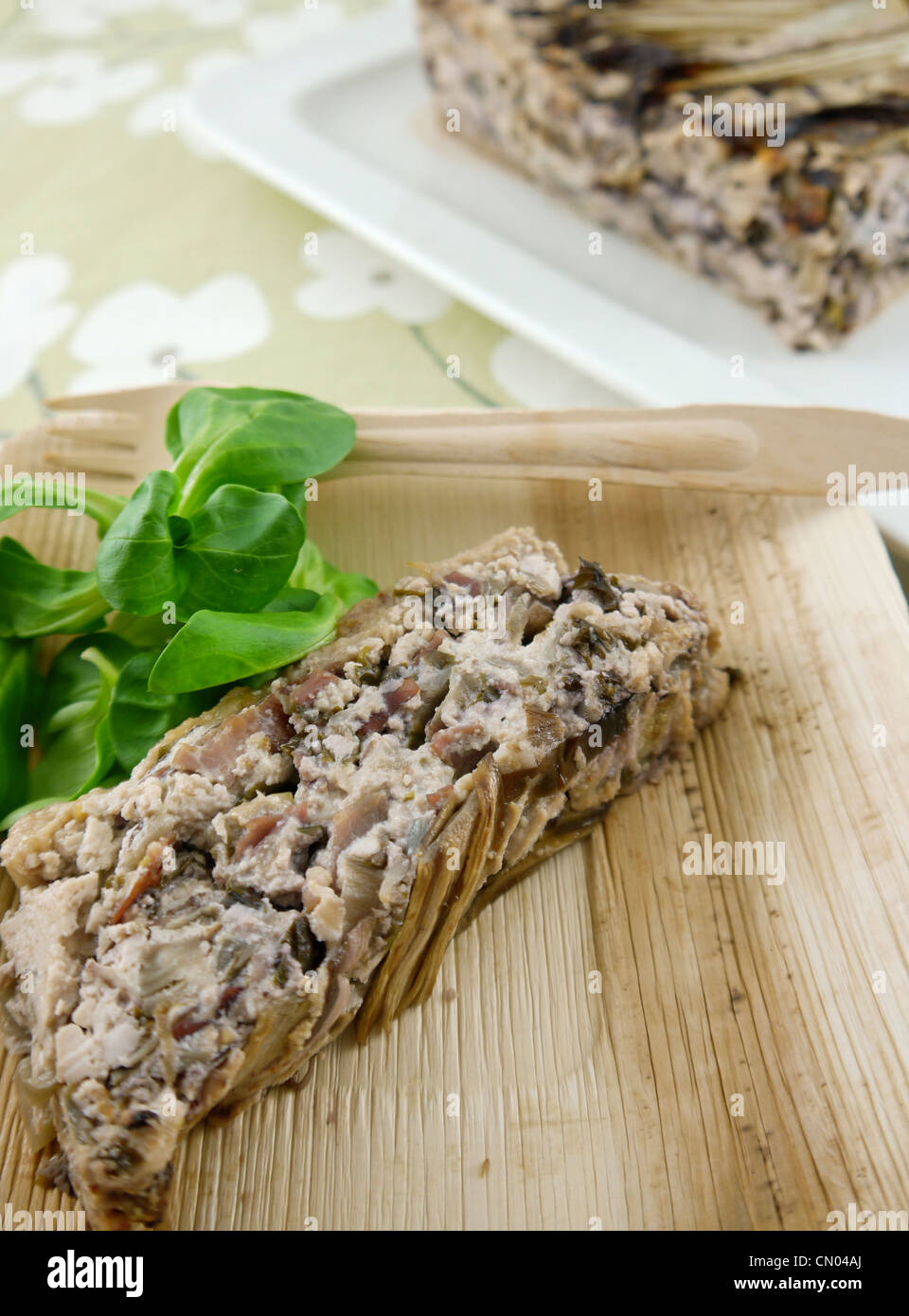 Italian radicchio and ricotta terrine Stock Photo Alamy