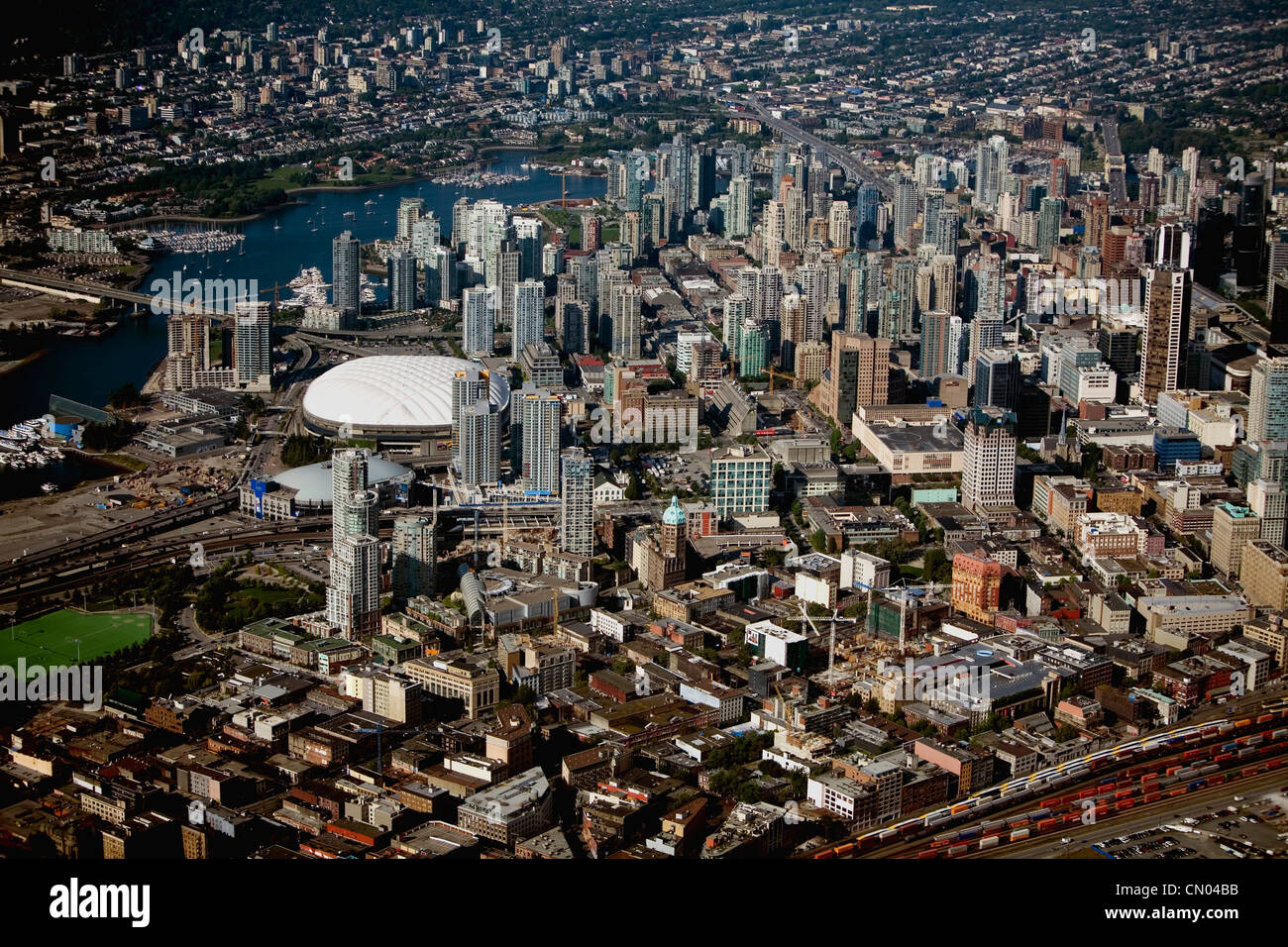 Aerial View of Downtown Vancouver, British Columbia Stock Photo Alamy