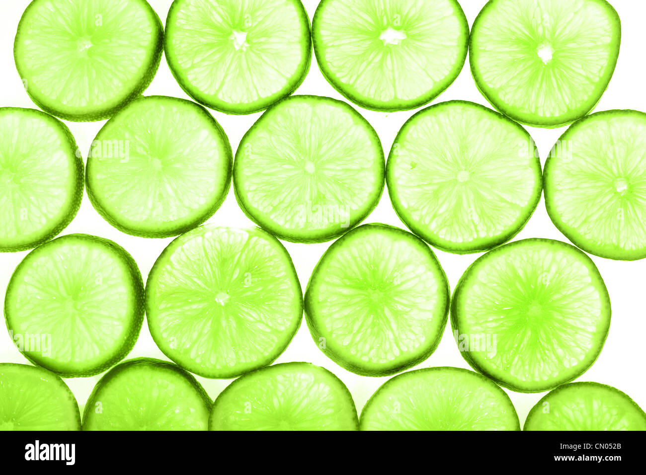 Lime abstract background from slices, abstract background Stock Photo