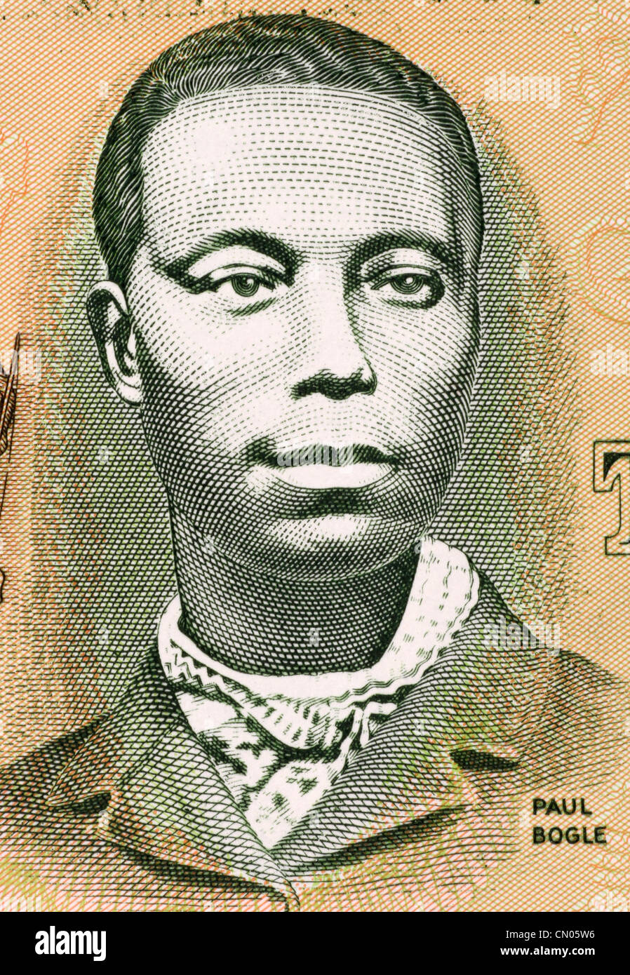 Paul Bogle (18201865) on 2 Dollars 1993 Banknote from Jamaica