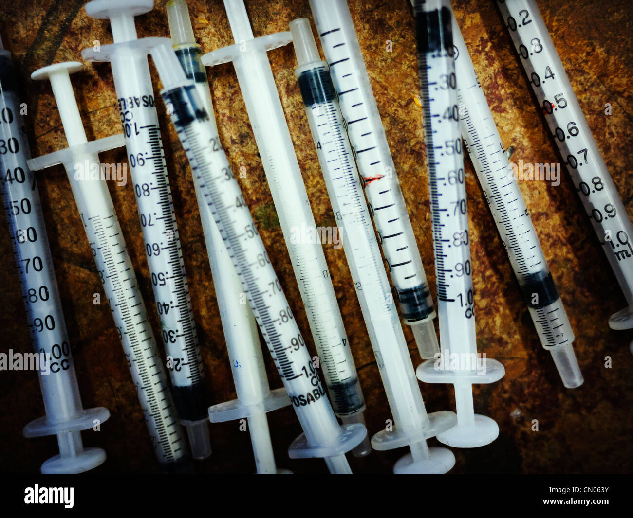 1ml disposable syringes Stock Photo