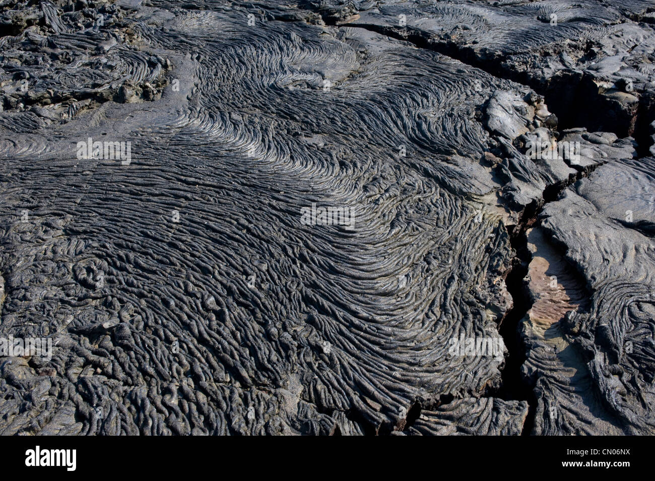 Volcanic rock formations, Galapagos Islands Stock Photo