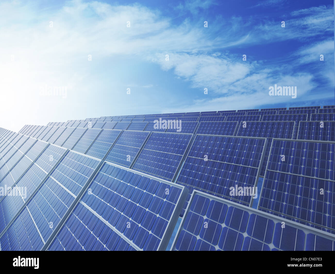 Photovoltaic panels - solar energy concept Stock Photo - Alamy