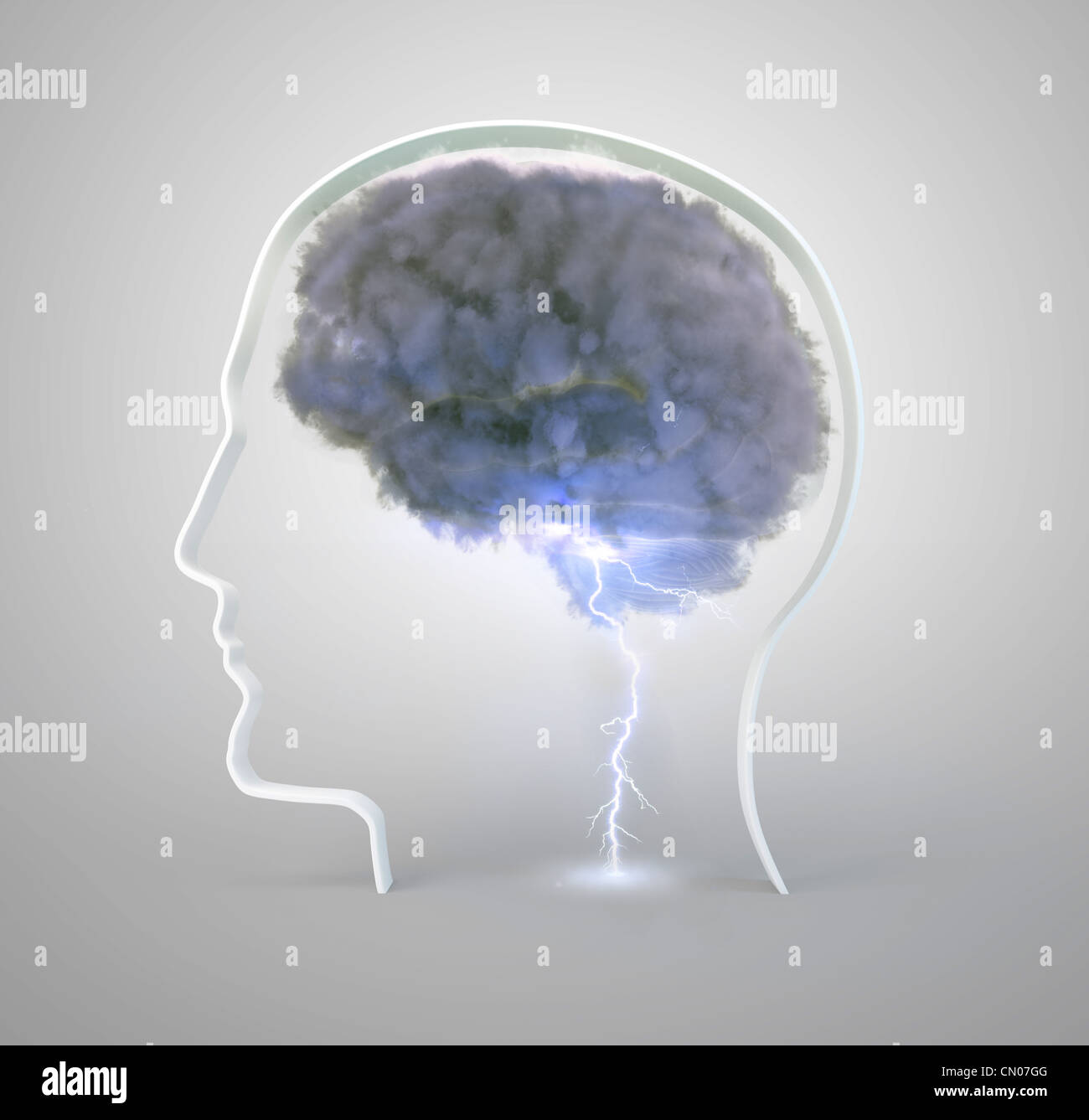 Brainstorming and creativity concept illustration Stock Photo