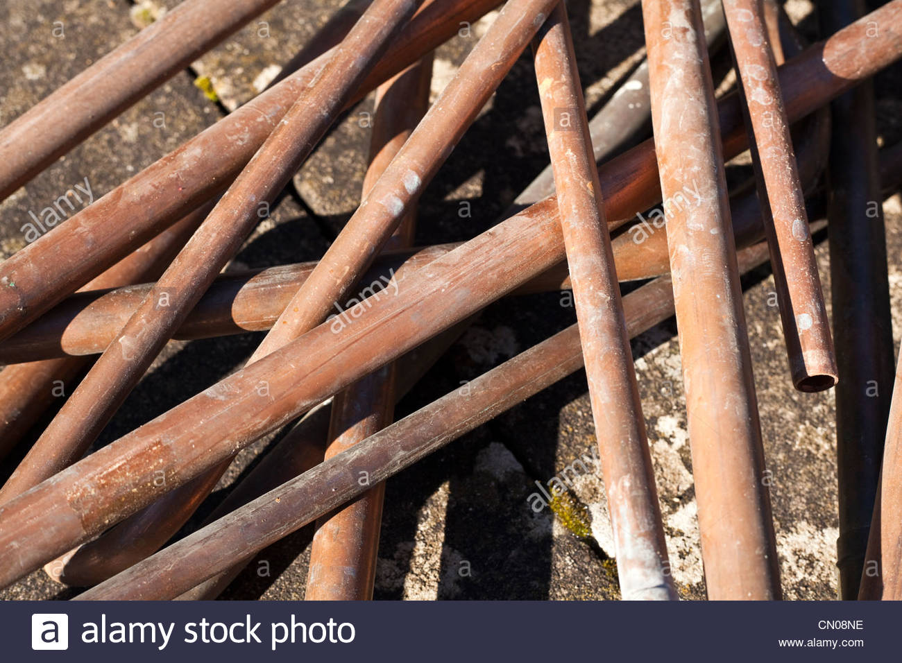Scrap Metal Pipe Stock Photos & Scrap Metal Pipe Stock Images Alamy