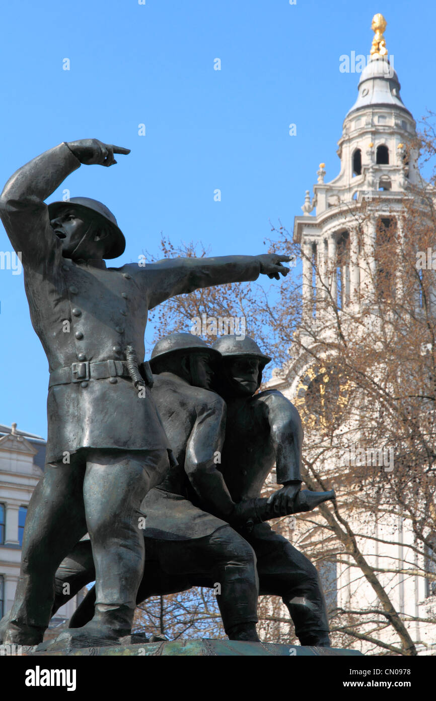 England London St.Pauls, Blitz memorial Stock Photo Alamy