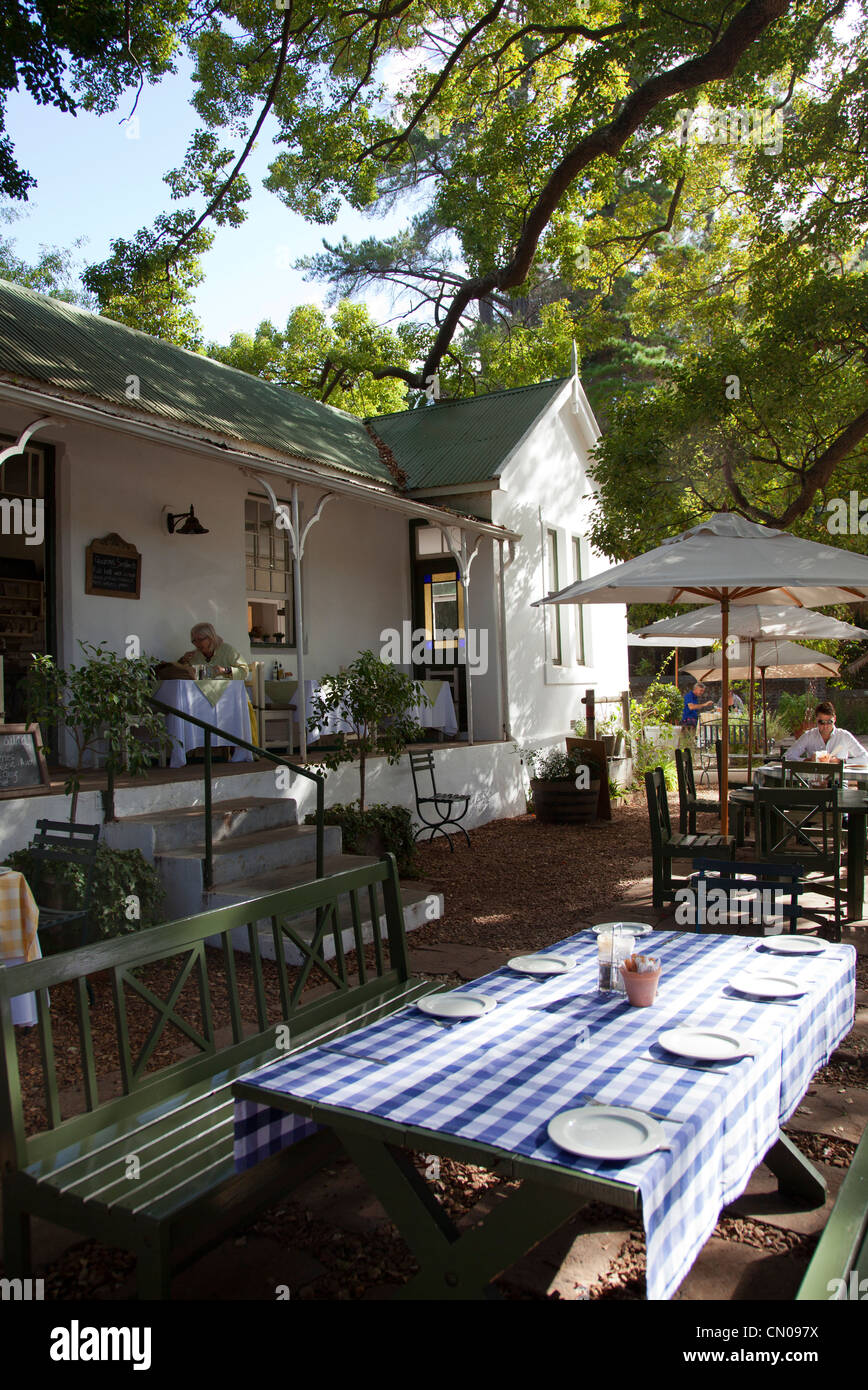 Montebello Cafe Restaurant in Newlands Western Cape Stock Photo Alamy