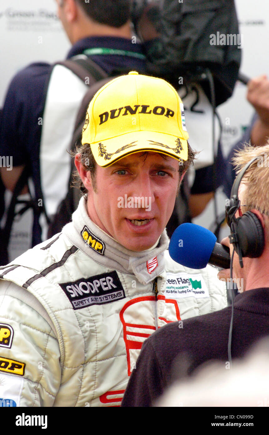 Jason Plato at British Touring Cars Championship, rounds 16 to 18 at Croft Circuit, Yorkshire on 25 July 2004 Stock Photo